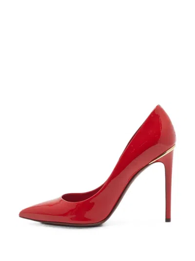 Pre-owned Louis Vuitton Eyeline Pointed-toe Pumps In Red