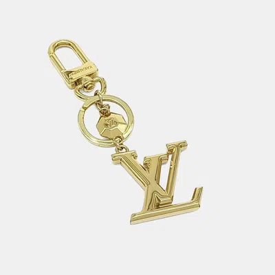 Pre-owned Louis Vuitton Facet Keyring And Bag Charm In Gold