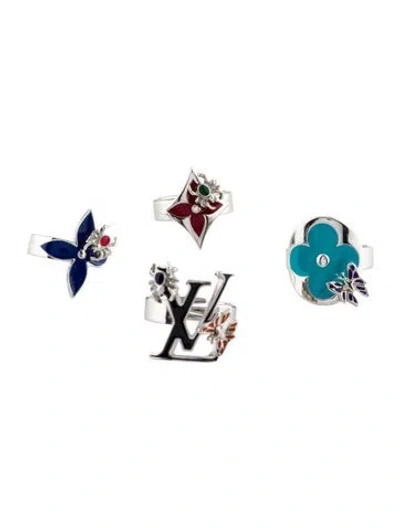 Pre-owned Louis Vuitton Fairytale Ring Set Of 4 In Multi
