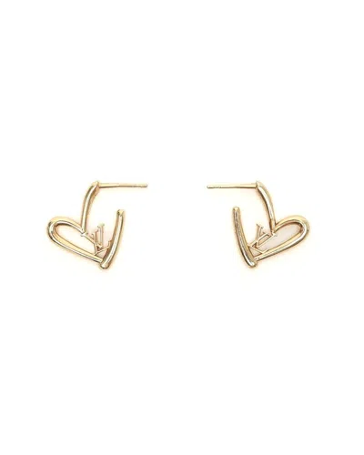 Louis Vuitton Fall In Love Heart Earrings In Gold