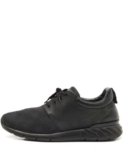 Pre-owned Louis Vuitton Fastlane 44.5 Leather Trainers In Black