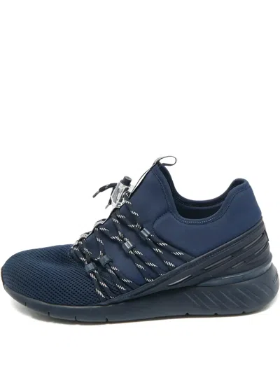 Pre-owned Louis Vuitton Fastlane Lace-up Sneakers In Blue