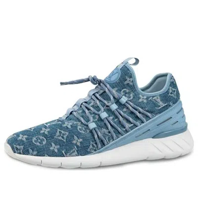 Pre-owned Louis Vuitton Fastlane Sneakers 'denim Logo Monogram'