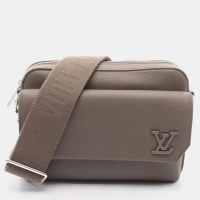 Pre-owned Louis Vuitton Fastline Messenger Brown Aerogram Leather Crossbody Shoulder Bag