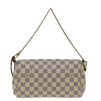 Pre-owned Louis Vuitton Favorite Canvas Shoulder Bag () In White