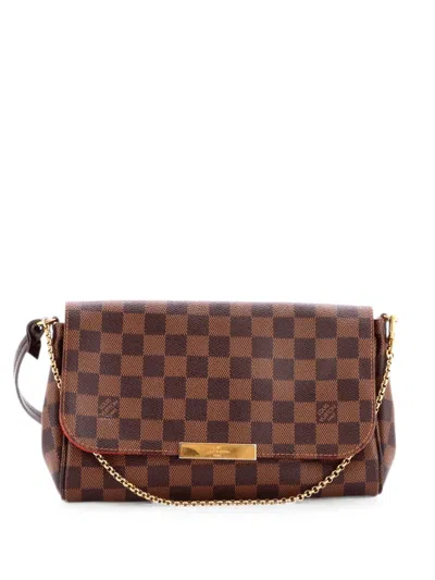 Pre-owned Louis Vuitton Favorite Handbag Damier Mm Crossbody Bag In Brown