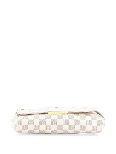 Pre-owned Louis Vuitton Favorite Handbag Damier Mm Crossbody Bag In White