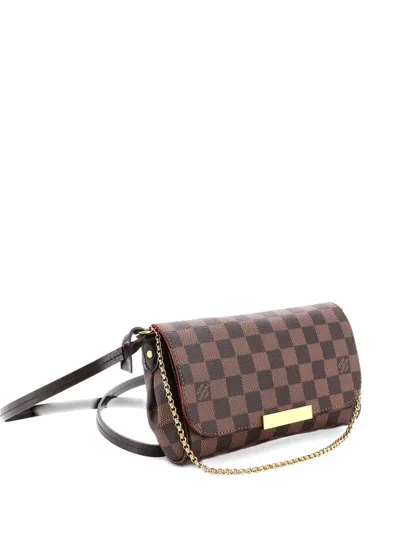 Pre-owned Louis Vuitton Favorite Handbag Damier Pm Crossbody Bag In Brown