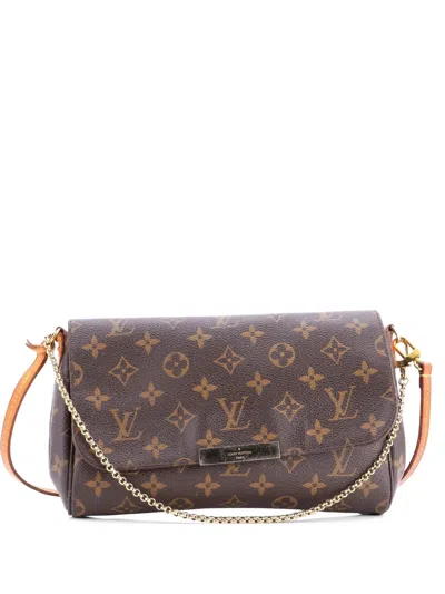 Pre-owned Louis Vuitton Favorite Handbag Monogram Canvas Mm Crossbody Bag In Brown