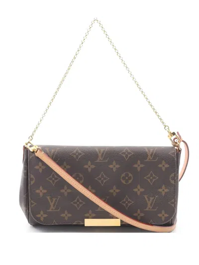 Pre-owned Louis Vuitton Favorite Mm Monogram Shoulder Bag In Brown
