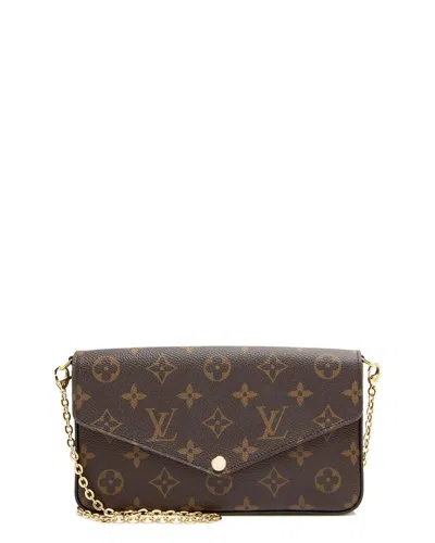 Pre-owned Louis Vuitton Felicie Canvas Wallet