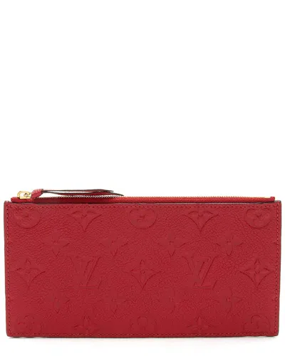 Pre-owned Louis Vuitton Felicie Monogram Leather Wallet