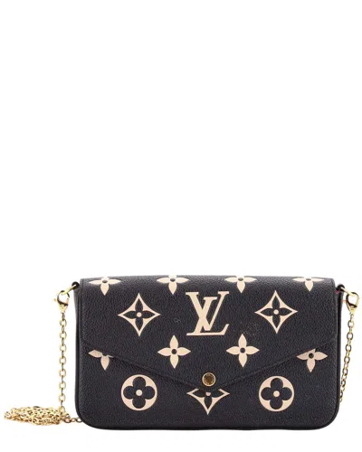 Pre-owned Louis Vuitton Felicie Pochette Bicolor Monogram Empreinte Giant (authentic Pre-loved)