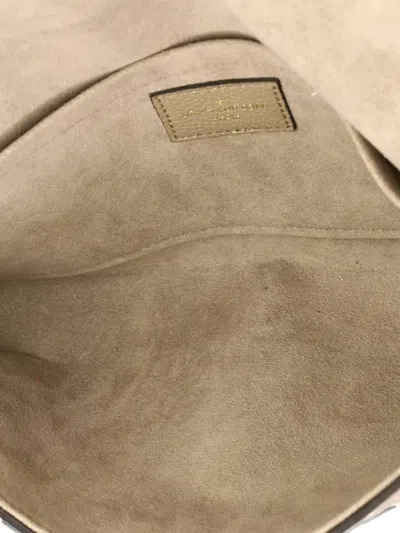 Pre-owned Louis Vuitton Felicie Pochette Bicolor Monogram Empreinte Giant Crossbody Bag In Neutral