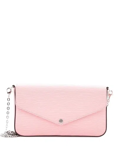Pre-owned Louis Vuitton Felicie Pochette Epi Leather Crossbody Bag In Pink