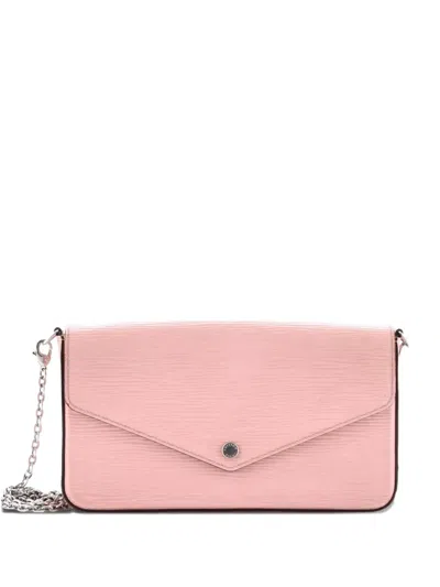 Pre-owned Louis Vuitton Felicie Pochette Epi Leather Crossbody Bag In Pink