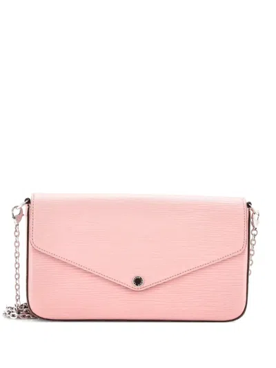 Pre-owned Louis Vuitton Felicie Pochette Epi Leather Crossbody Bag In Pink
