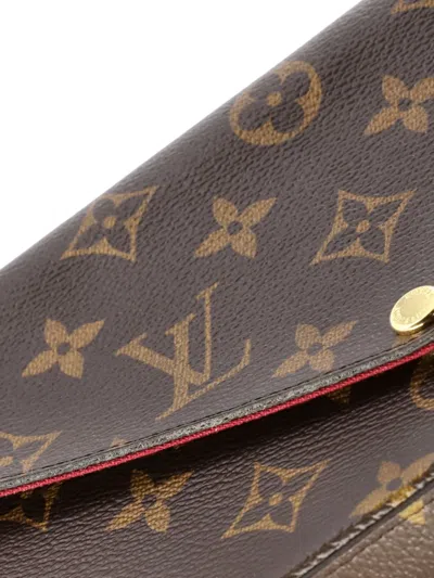 Pre-owned Louis Vuitton Felicie Pochette Monogram Canvas Crossbody Bag In Brown