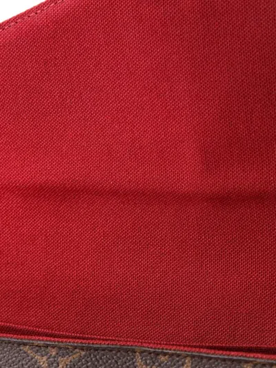 Pre-owned Louis Vuitton Felicie Pochette Monogram Canvas Crossbody Bag In Brown