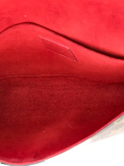 Pre-owned Louis Vuitton Felicie Pochette Monogram Canvas Crossbody Bag In Brown