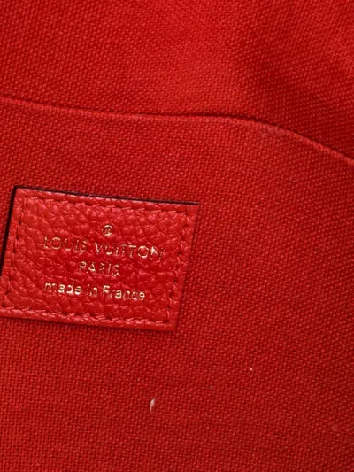 Pre-owned Louis Vuitton Felicie Pochette Monogram Empreinte Leather Crossbody Bag In Red