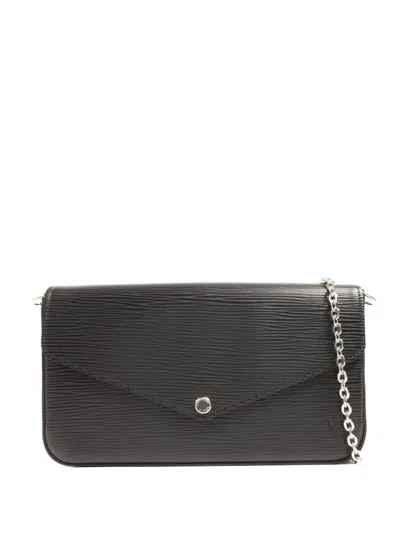 Pre-owned Louis Vuitton Felicie Shoulder Bag In Black