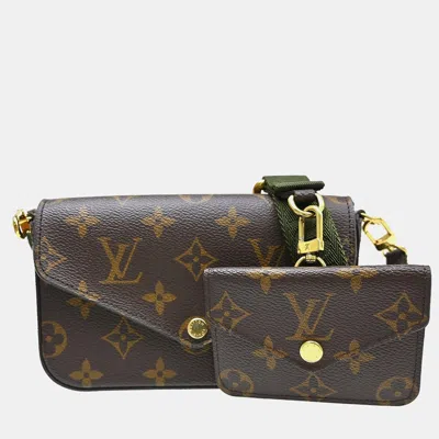 Pre-owned Louis Vuitton Felicie Strap & Go Monogram Canvas Shoulder Bag In Multicolor