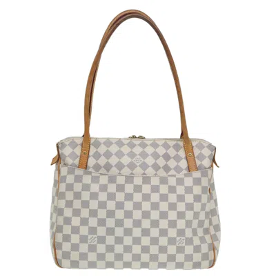Pre-owned Louis Vuitton Figheri White Canvas Shoulder Bag ()