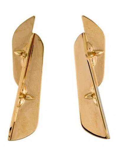 Pre-owned Louis Vuitton Filigram Drop Earrings In Multi