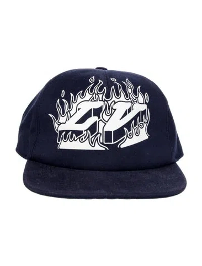 Pre-owned Louis Vuitton Fire Baseball Cap In Blue