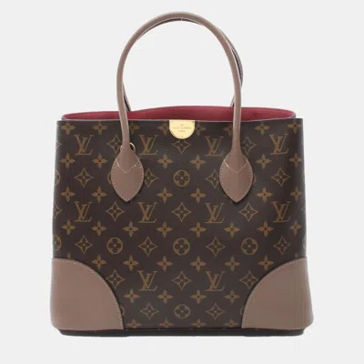 Pre-owned Louis Vuitton Flandrin Hand Tote Bag Monogram Canvas Leather Brown