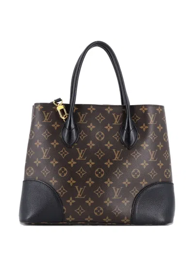Pre-owned Louis Vuitton Flandrin Handbag Monogram Canvas And Leather Tote Bag In Brown