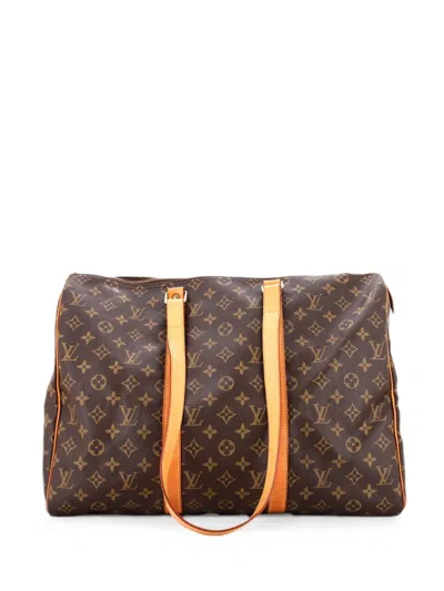 Pre-owned Louis Vuitton Flanerie Handbag Monogram Canvas 45 Travel Bag In Brown