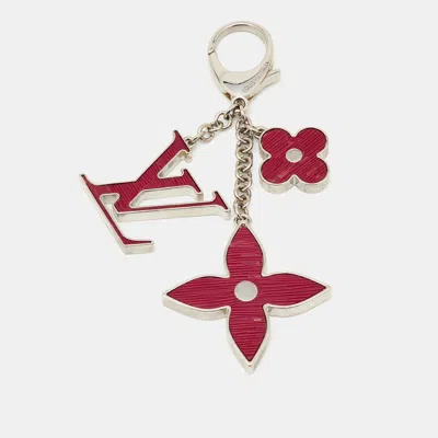 Pre-owned Louis Vuitton Fleur De Epi Resin Silver Tone Bag Charm