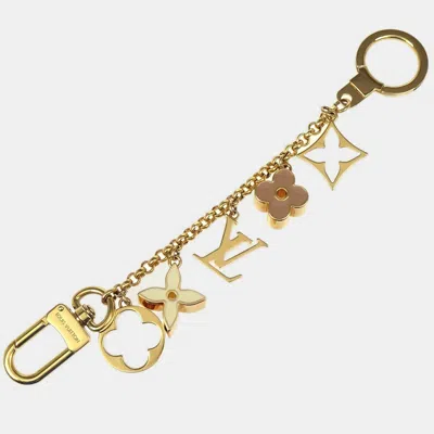 Pre-owned Louis Vuitton Chain Fleur De Monogram Bag Charm Small