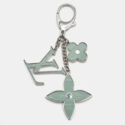 Pre-owned Louis Vuitton Fleur D'epi Resin Silver Tone Bag Charm