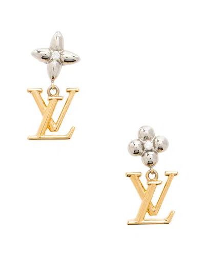 Pre-owned Louis Vuitton Floragram Drop Earrings (authentic Pre-loved)
