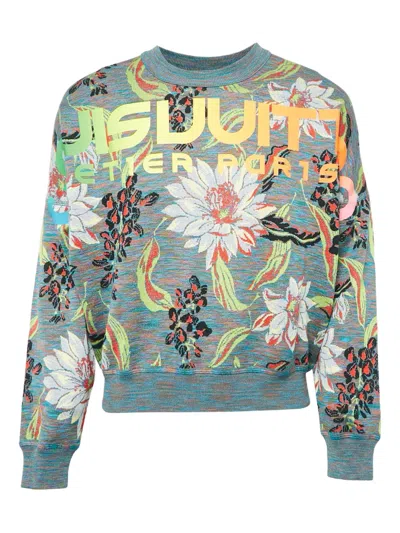 Pre-owned Louis Vuitton Floral-knit Sweater