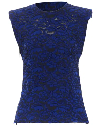 Pre-owned Louis Vuitton Floral Velvet Lace Vest, Size Fr 36 (authentic Pre-loved)