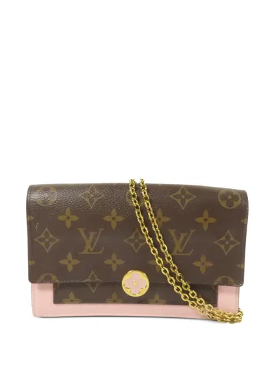 Pre-owned Louis Vuitton Flore Monogram Shoulder Bag In Brown