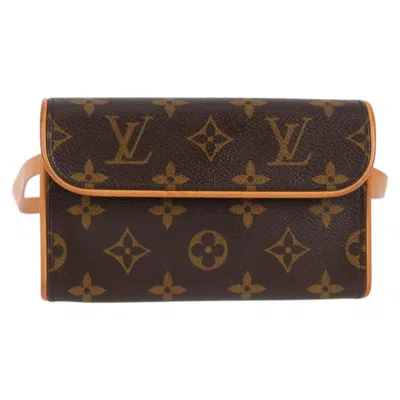 Pre-owned Louis Vuitton Florentine Brown Canvas Shoulder Bag ()