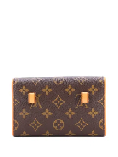 Pre-owned Louis Vuitton Florentine Waist Bag Monogram Canvas Belt Bag In Brown
