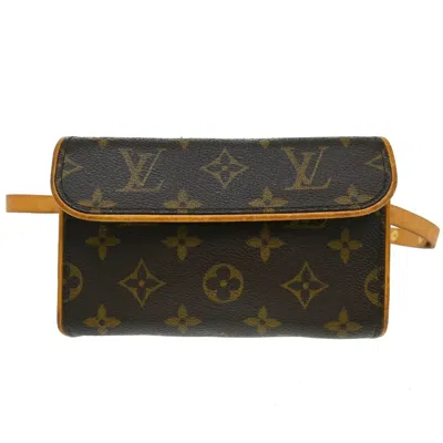 Pre-owned Louis Vuitton Florentine Waist Monogram Canvas Brown Canvas Clutche & Pouche Bag ()