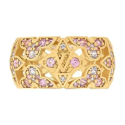 Louis Vuitton Flower Crown Ring In Gold