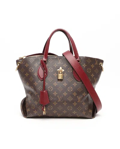 Pre-owned Louis Vuitton Flower Zip Tote Mm Bag