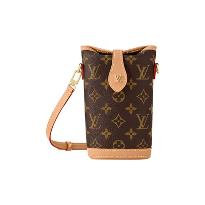 Pre-owned Louis Vuitton Fold Me Pouch 'brown Monogram Canvas' | Women's Size Onesize