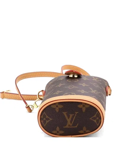 Pre-owned Louis Vuitton Fold Me Pouch Monogram Canvas Crossbody Bag In Brown