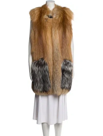 Pre-owned Louis Vuitton Fox Vest In Neutral