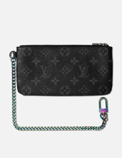 Pre-owned Louis Vuitton Fragment Design Monogram Eclipse Chain Phone Case