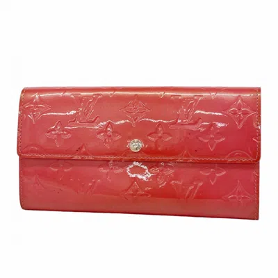 Pre-owned Louis Vuitton Framboise Long Wallet (bi-fold) () In Pink
